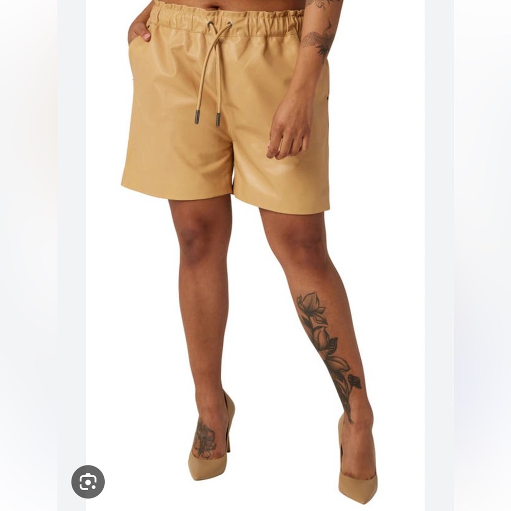 Lita by Ciara Lamb leather shorts